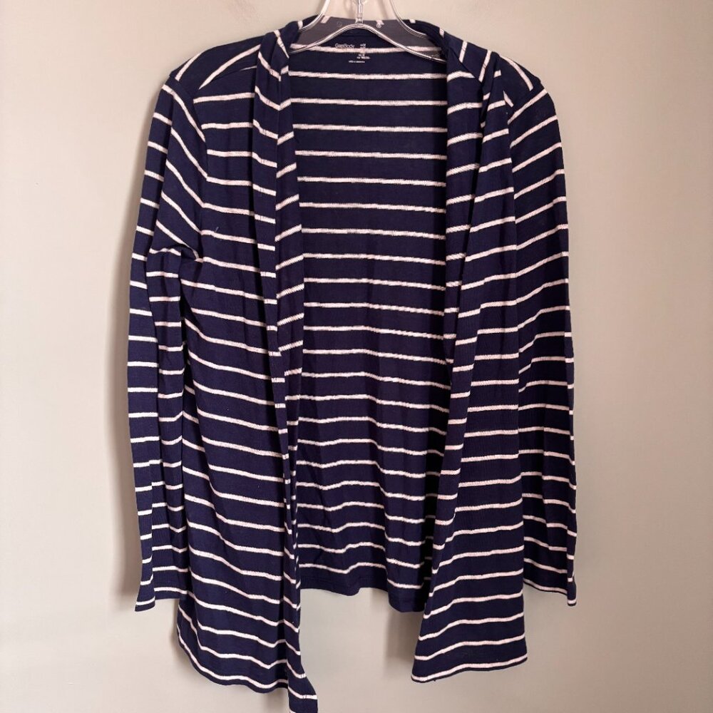 Gap Body Navy Stripe Lightweight Cardigan